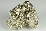 Shimmering Pyrite Crystal Cluster - Peru #190943-1